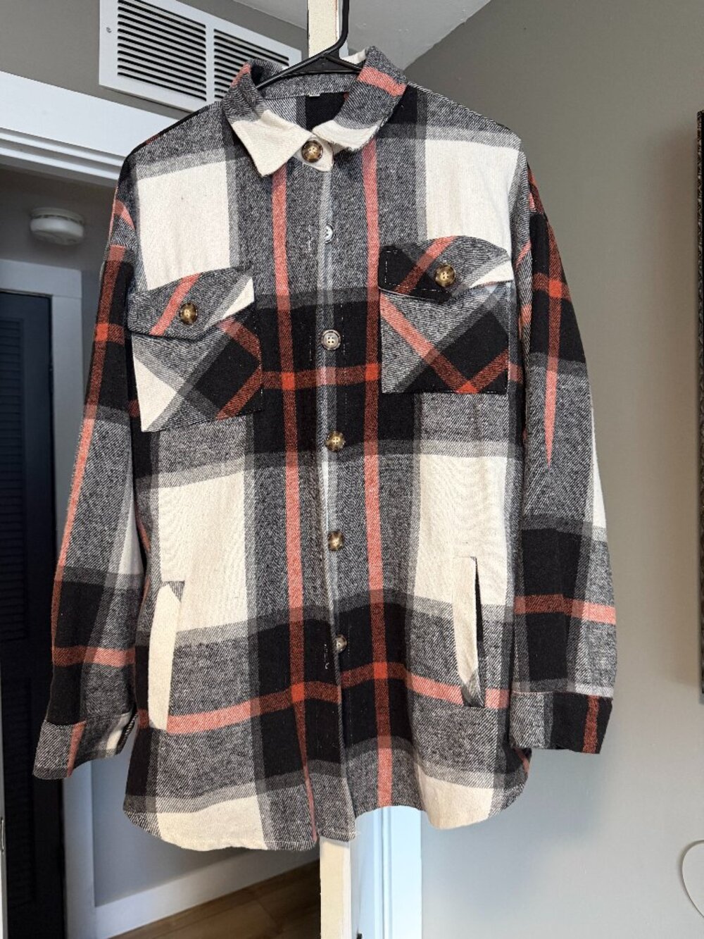 Plaid Shacket sz XL